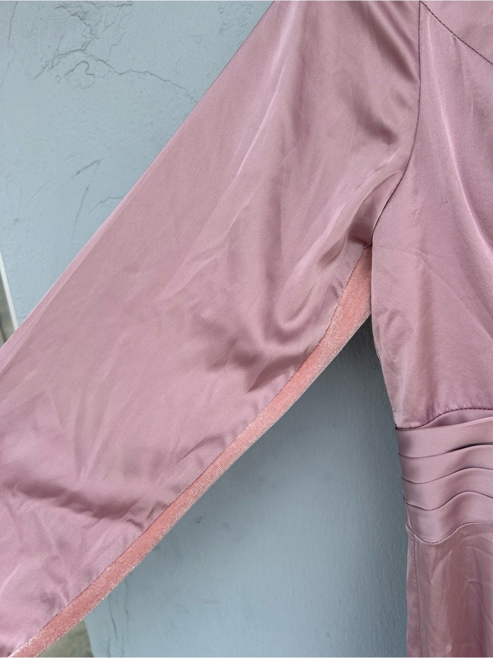 Mac Duggar Blush Pink Long Sleeve Fit-and-Flare Dress - Picture 4 of 9